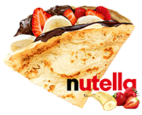 crêpe nutella banane fraises